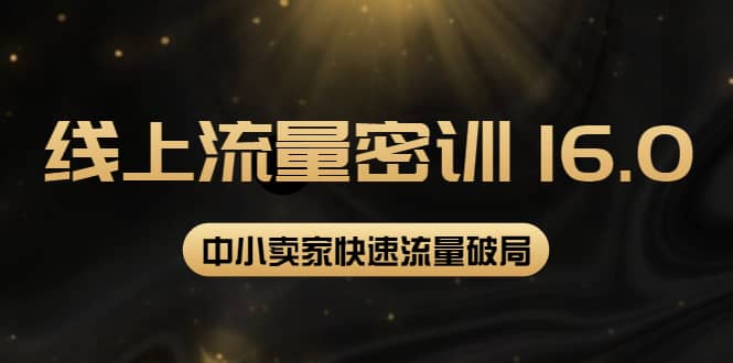 秋秋线上流量密训16.0：包含 暴力引流10W 中小卖家流量破局技巧 等等！