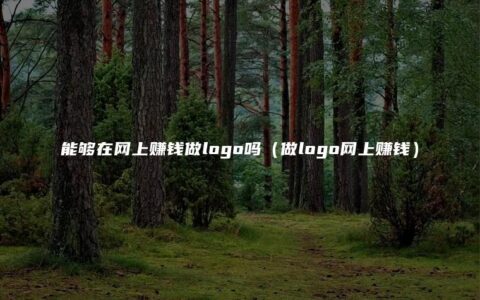 能够在网上赚钱做logo吗（做logo网上赚钱）