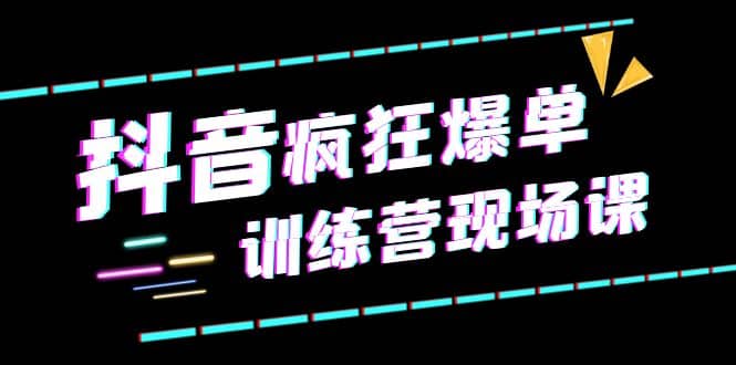 抖音短视频疯狂爆单训练营现场课（新）直播带货 实战案例