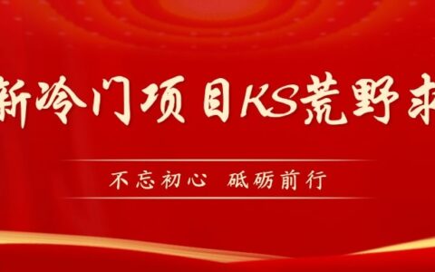 KS荒野求生玩法比较冷门好做（教程详细 带素材）