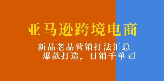 （11433期）亚马逊跨境电商：新品老品营销打法汇总，爆款打造，日销千单