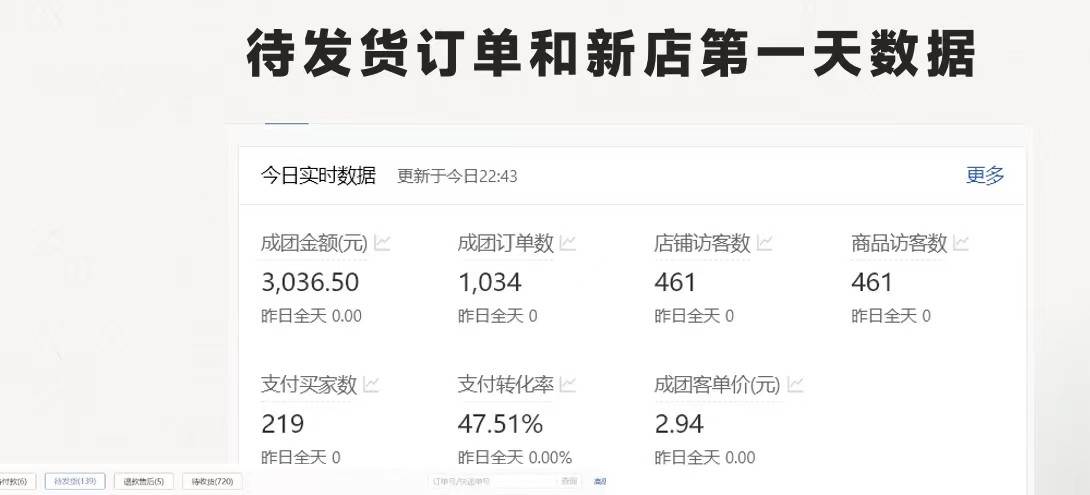 （11853期）拼多多 最新合作开店日收4000+两天销量过百单，无学费、老运营代操作、...