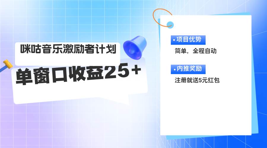 （11942期）咪咕激励者计划，单窗口收益20~25，可矩阵操作