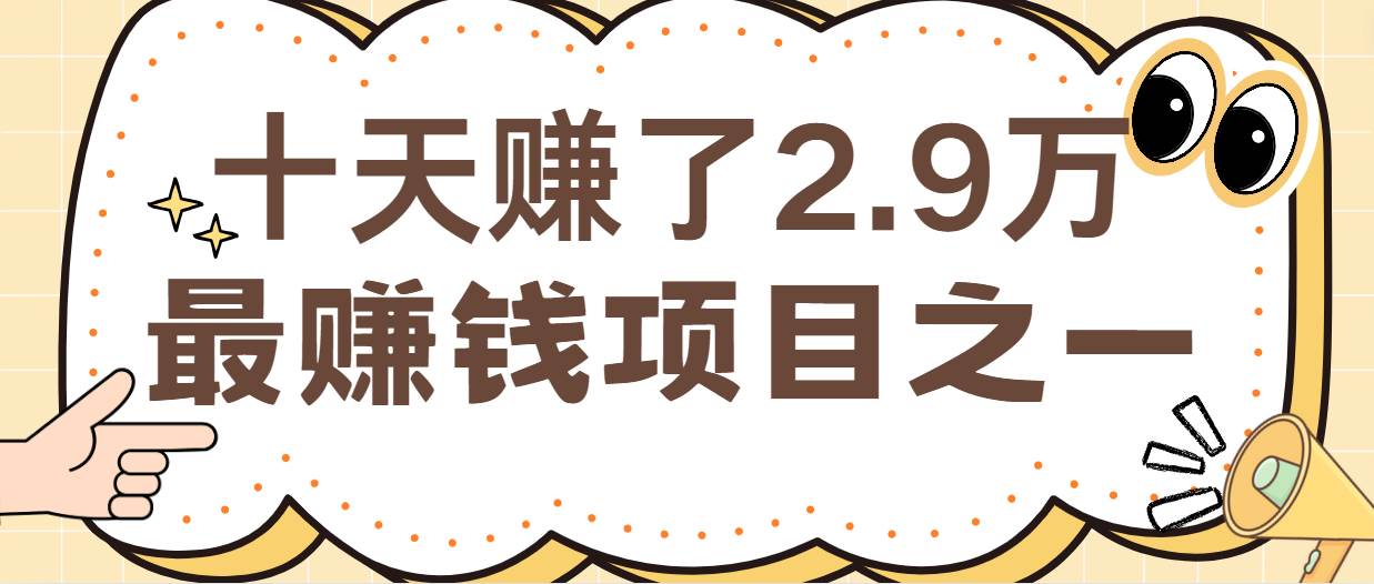 闲鱼小红书最赚钱项目之一，轻松月入6万+