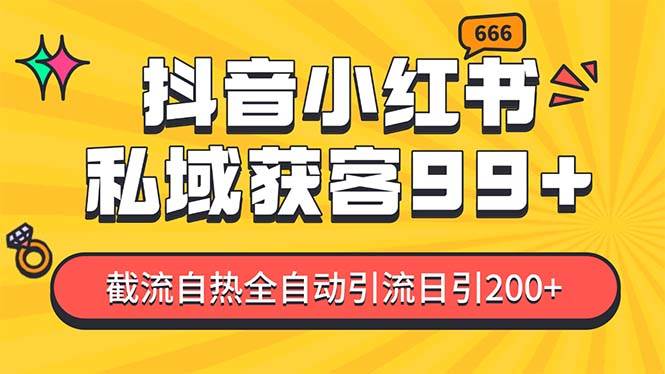 （13421期）某音，小红书，野路子引流玩法截流自热一体化日引200+精准粉 单日变现3...